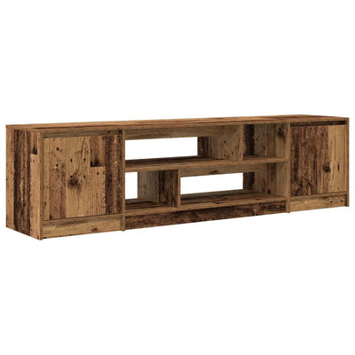 TV-taso vanhaa puuta 188,5x41x50 cm lastulevy