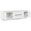 TV-taso LED-valoilla valkoinen 160,5x41x50 cm