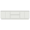 TV-taso LED-valoilla valkoinen 160,5x41x50 cm