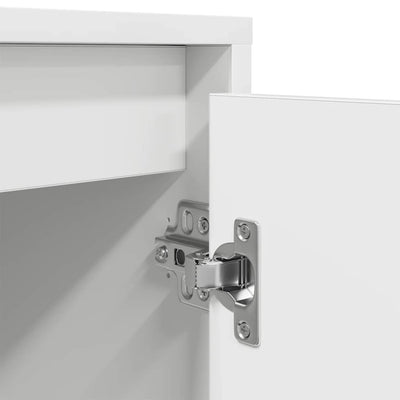 Valkoinen tv-taso led-valoilla Kiersten 160,5x41x50cm