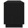 TV-kaappi LED-valoilla musta tammi 160,5x41x50 cm