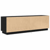 TV-kaappi LED-valoilla musta tammi 160,5x41x50 cm