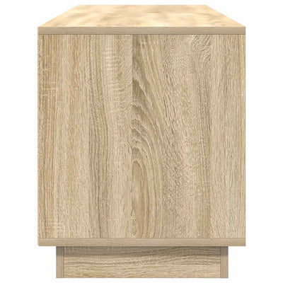 TV-taso LED-valoilla Sonoma-tammi 160,5x41x50 cm