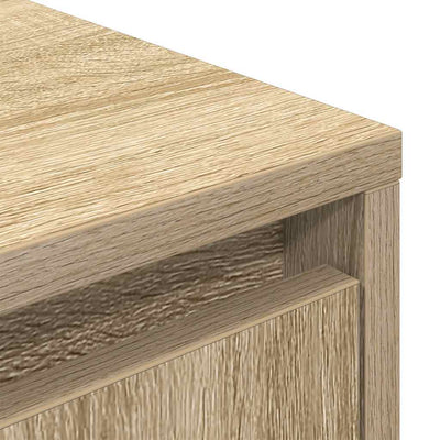TV-taso LED-valoilla Sonoma-tammi 160,5x41x50 cm