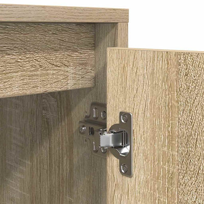 TV-taso LED-valoilla Sonoma-tammi 160,5x41x50 cm