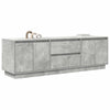 TV-taso LED-valoilla betoninharmaa 160,5x41x50 cm