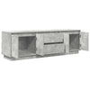 TV-taso LED-valoilla betoninharmaa 160,5x41x50 cm