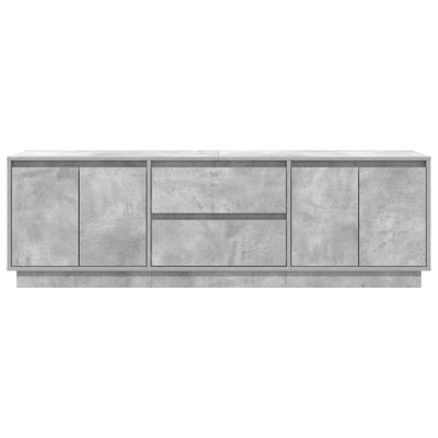TV-taso LED-valoilla betoninharmaa 160,5x41x50 cm