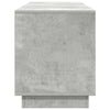 TV-taso LED-valoilla betoninharmaa 160,5x41x50 cm