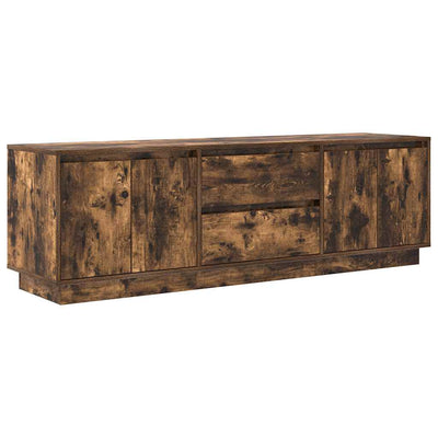 TV-taso LED-valoilla savutammi 160,5x41x50 cm