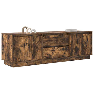 TV-taso LED-valoilla savutammi 160,5x41x50 cm