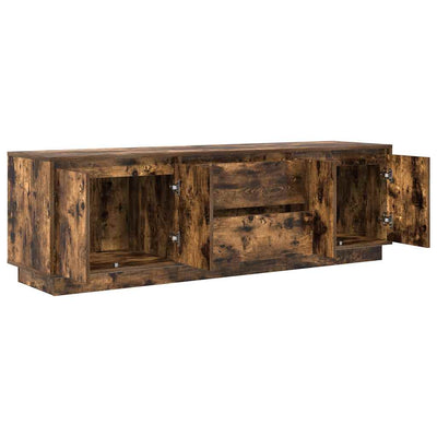 TV-taso LED-valoilla savutammi 160,5x41x50 cm
