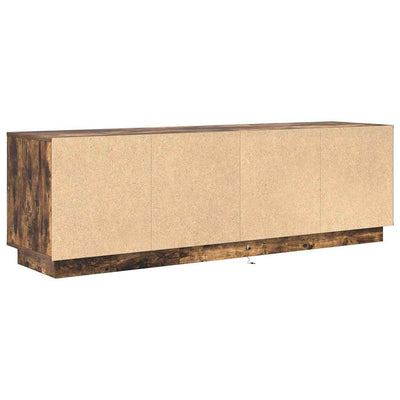 TV-taso LED-valoilla savutammi 160,5x41x50 cm