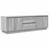 TV-taso LED-valoilla harmaa Sonoma 160,5x41x50 cm