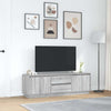 TV-taso LED-valoilla harmaa Sonoma 160,5x41x50 cm