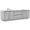 TV-taso LED-valoilla harmaa Sonoma 160,5x41x50 cm