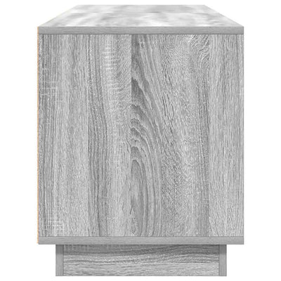 TV-taso LED-valoilla harmaa Sonoma 160,5x41x50 cm