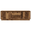 TV-taso LED-valoilla vanha puu 160,5x41x50 cm