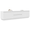 TV-taso LED-valoilla valkoinen 160,5x41x50 cm