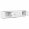 TV-taso LED-valoilla valkoinen 160,5x41x50 cm