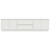 TV-taso LED-valoilla valkoinen 160,5x41x50 cm