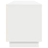TV-taso LED-valoilla valkoinen 160,5x41x50 cm