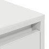 TV-taso LED-valoilla valkoinen 160,5x41x50 cm