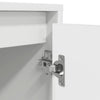 TV-taso LED-valoilla valkoinen 160,5x41x50 cm