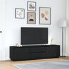 TV-kaappi LED-valoilla musta tammi 193,5x41x50 cm