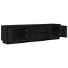 TV-kaappi LED-valoilla musta tammi 193,5x41x50 cm