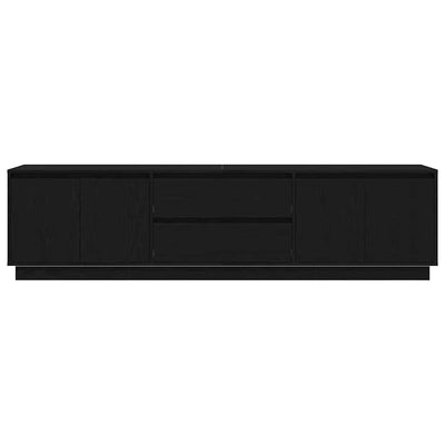 TV-kaappi LED-valoilla musta tammi 193,5x41x50 cm