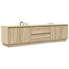 TV-taso LED-valoilla Sonoma-tammi 193,5x41x50 cm