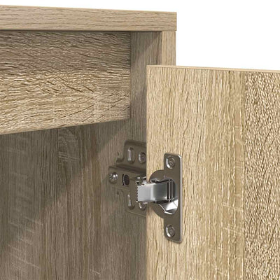 TV-taso LED-valoilla Sonoma-tammi 193,5x41x50 cm