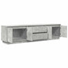 TV-taso LED-valoilla betoninharmaa 193,5x41x50 cm