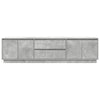 TV-taso LED-valoilla betoninharmaa 193,5x41x50 cm
