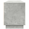 TV-taso LED-valoilla betoninharmaa 193,5x41x50 cm