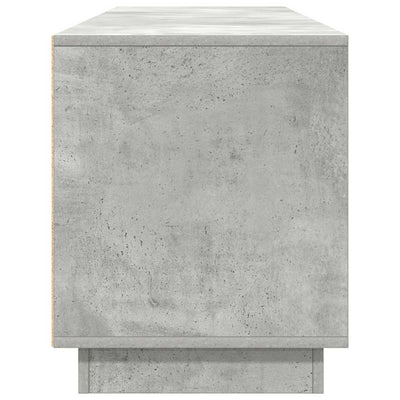 TV-taso LED-valoilla betoninharmaa 193,5x41x50 cm