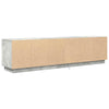 TV-taso LED-valoilla betoninharmaa 193,5x41x50 cm
