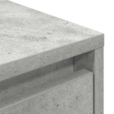 TV-taso LED-valoilla betoninharmaa 193,5x41x50 cm