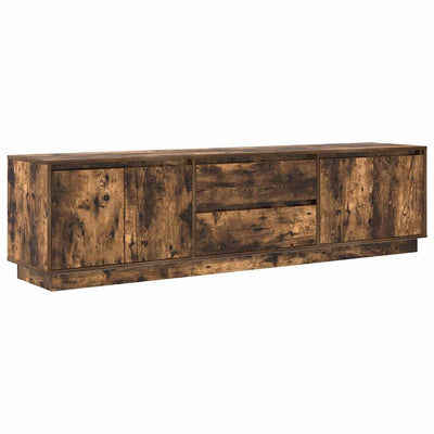 TV-taso LED-valoilla savutammi 193,5x41x50 cm