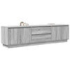 TV-taso LED-valoilla harmaa Sonoma 193,5x41x50 cm