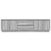 TV-taso LED-valoilla harmaa Sonoma 193,5x41x50 cm