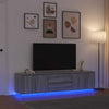 Harmaa tv-taso led-valoilla Kiersten 193,5x41x50cm (sonoma)