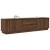 TV-taso LED-valoilla ruskea tammi 193,5x41x50 cm