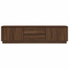 TV-taso LED-valoilla ruskea tammi 193,5x41x50 cm