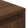 TV-taso LED-valoilla ruskea tammi 193,5x41x50 cm