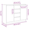 Betoninharmaa senkki laatikoilla Sukiazian 100,5x35x76cm (puinen)