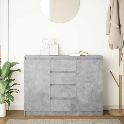 Senkki laatikoilla betoninharmaa 100,5x35x76 cm tekninen puu