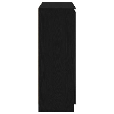 Senkki laatikoilla musta tammi 100,5x35x98,5 cm tekninen puu