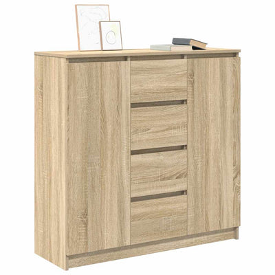 Senkki laatikoilla Sonoma-tammi 100,5x35x98,5 cm tekninen puu